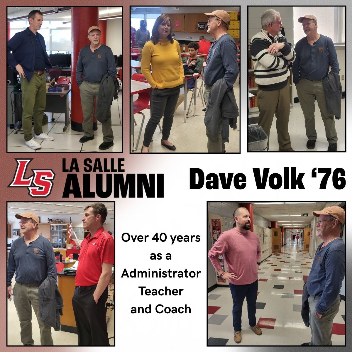 Dave Volk '76 - 40 year Lancer Educator
